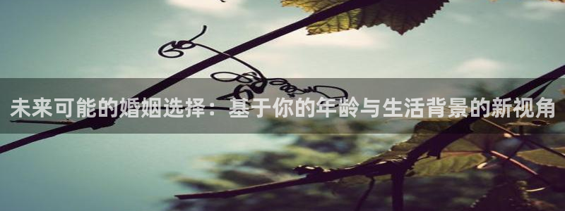 大满贯app下载最新版本：未来可能的婚姻选择：基于你的年龄与生活背景的新视角