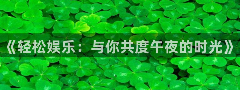 大满贯下载：《轻松娱乐：与你共度午夜的时光》