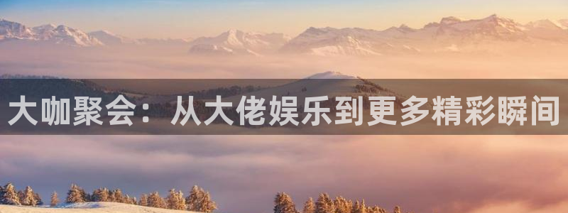 大满贯平台网址：大咖聚会：从大佬娱乐到更多精彩瞬间